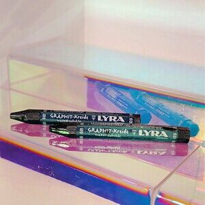 LYRA Graphit-Kreide Water-Soluble 6B Black Chalk Stick, Single Color Chalk